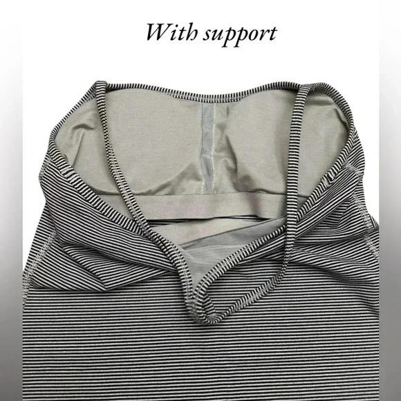 Lululemon, Power Y Tank, Size 8, Black & Grey 🏃♀️➡️ - Picture 10 of 11